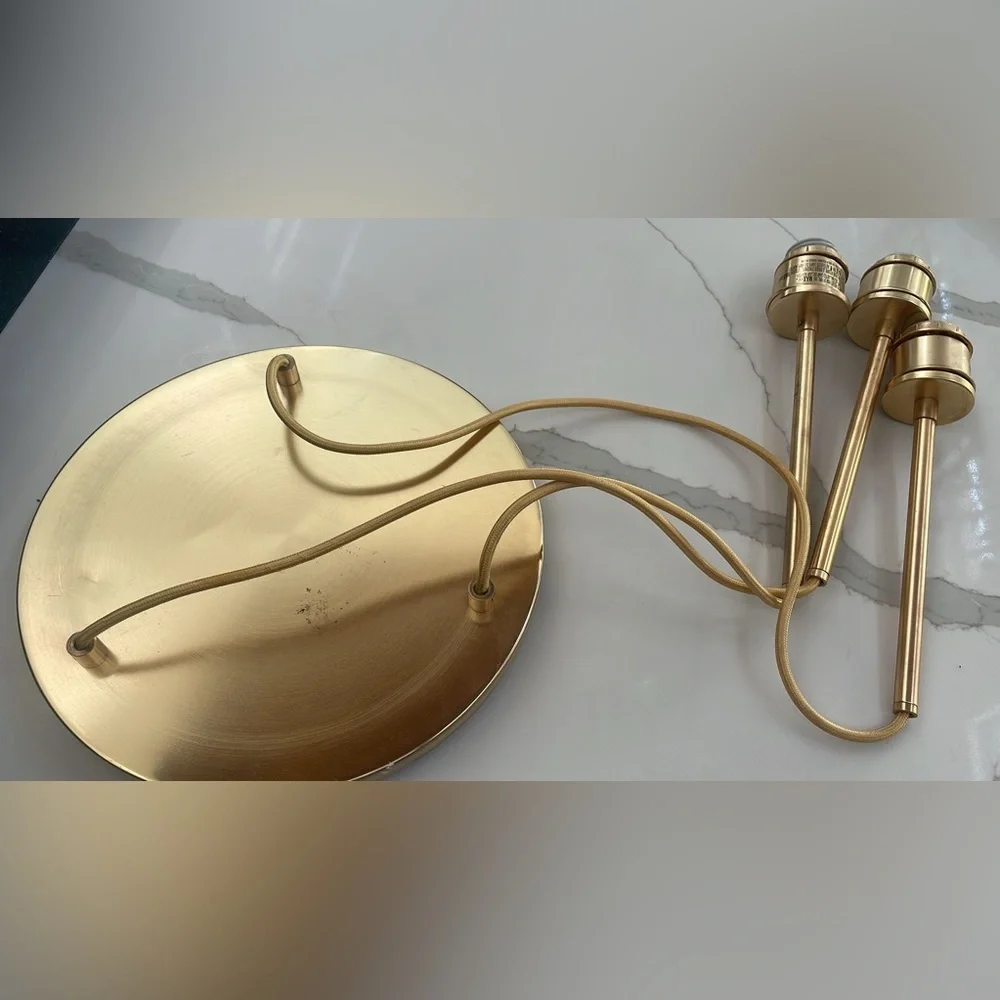 3 Light Antique Brass (Gold) Chandelier WEST ELM